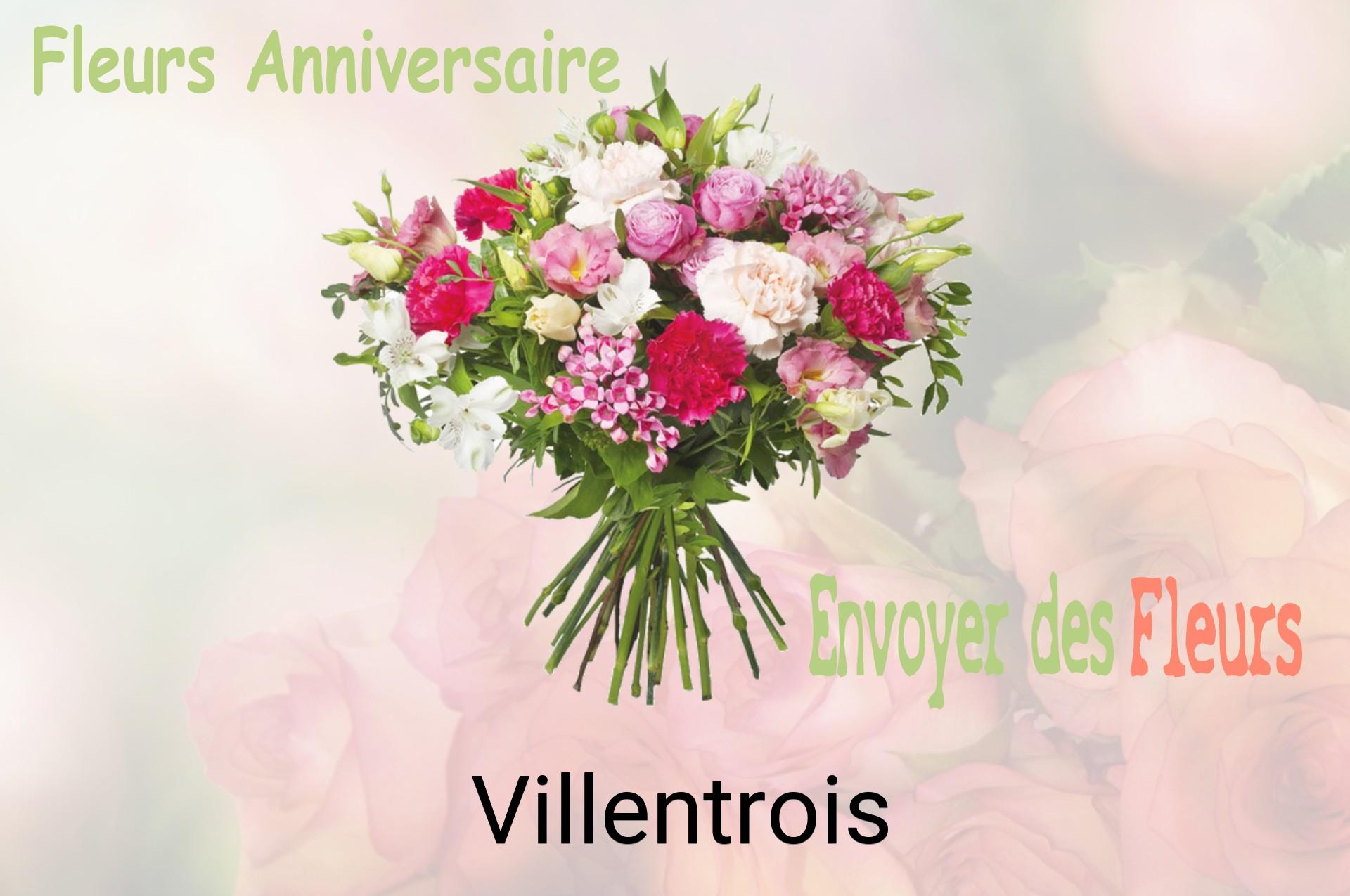 Bouquet de fleurs d’anniversaire livré à Villentrois